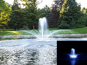 Airmax EcoSeries Fountain - Crown and Trumpet Spray Pattern